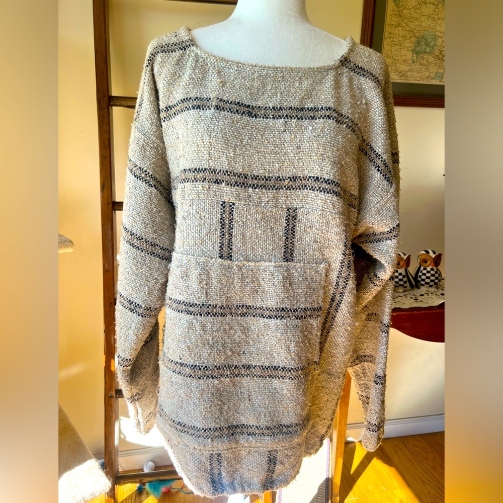 Vintage Senor Lopez 'Baja' Style XL Pullover Top Jacket 🤎Made in Mexico 🤎
